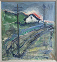Load image into Gallery viewer, Vintage Original Mid Century Landscape Oil Painting from Sweden