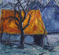 Load image into Gallery viewer, Mid Century Vintage Art Landscape Oil Painting from Sweden