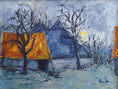 Load image into Gallery viewer, Mid Century Vintage Art Landscape Oil Painting from Sweden