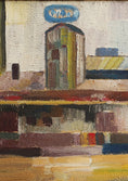Load image into Gallery viewer, Vintage Mid Century Cityscape from Sweden 1957