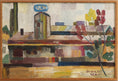 Load image into Gallery viewer, Vintage Mid Century Cityscape from Sweden 1957