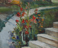 Load image into Gallery viewer, Mid Century Orignal Garden Painting from Sweden