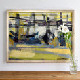 Load image into Gallery viewer, Mid Century Abstract Oil Painting