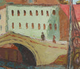 Load image into Gallery viewer, Mid Century Original Vintage Art Cityscape from Sweden
