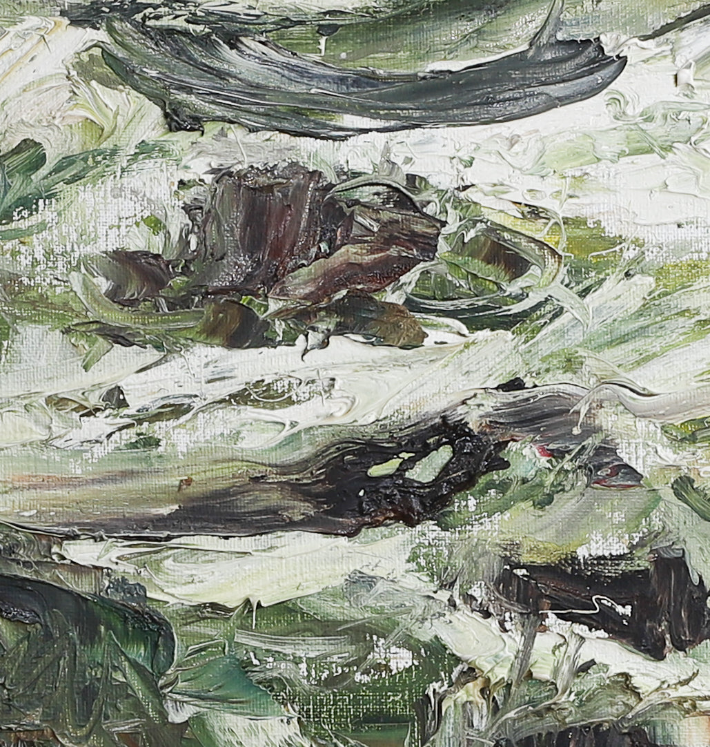 Mid Century Vintage Seascape from Sweden by O Wessbohn