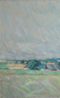 Load image into Gallery viewer, Large Original Vintage Fine Art Landscape Oil Painting from Sweden