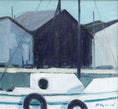 Load image into Gallery viewer, Stunning Original Mid Century Harbor Oil Painting from Sweden