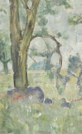 Load image into Gallery viewer, Mid Century Oil Painting By Listed Artist Martin Lindström Dated 1959 from Sweden