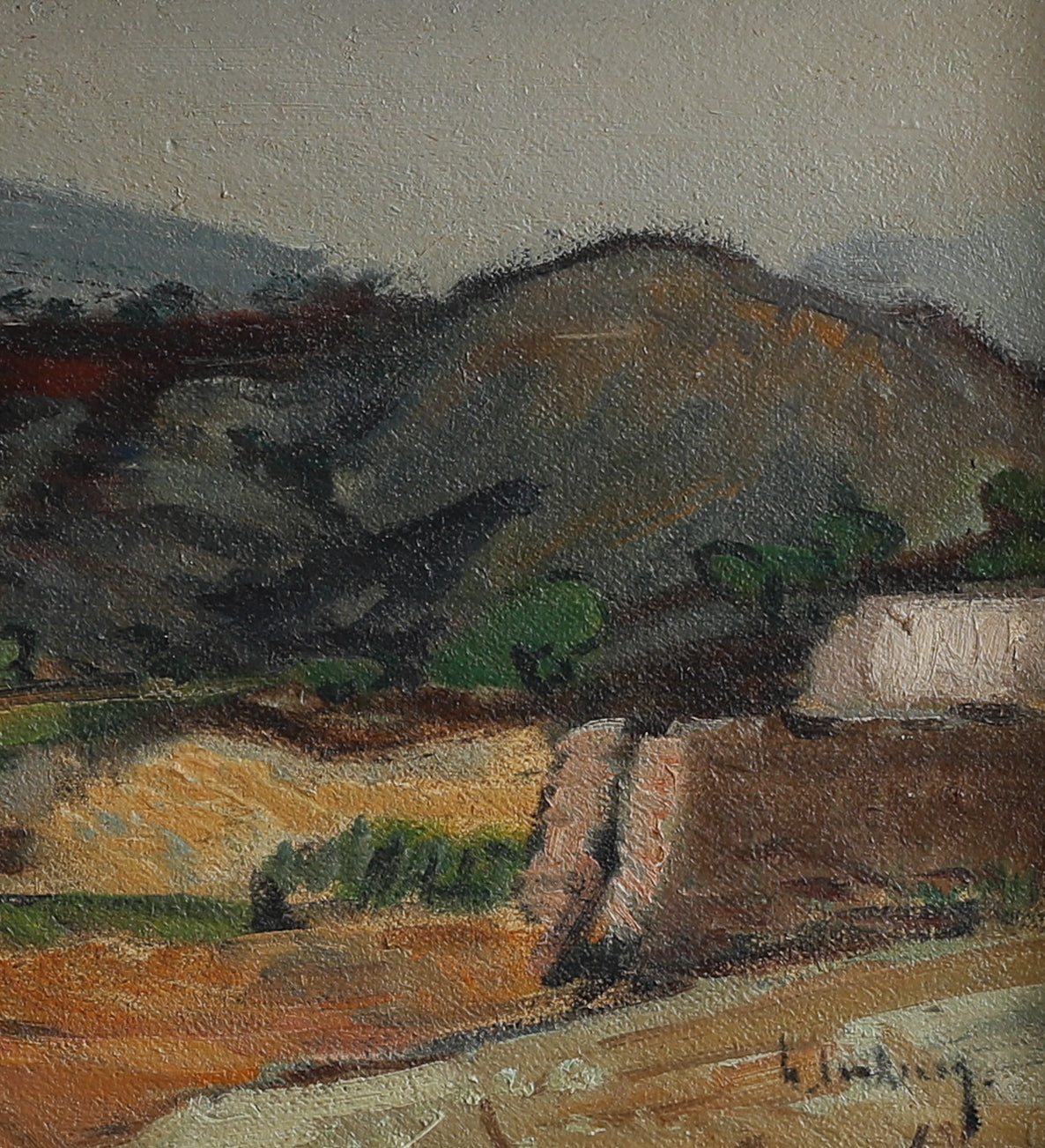 Mid Century Original Landscape Vintage By G Isaksson from Sweden