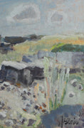Load image into Gallery viewer, Vintage Coastal Oil Painting From Sweden by J Bören