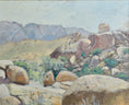 Load image into Gallery viewer, Vintage Art Room Mid Century Original Landscape Oil Painting