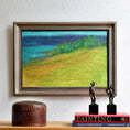 Load image into Gallery viewer, Vintage Art Room Original Colorful Coastal Scene Oil Painting