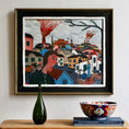 Load image into Gallery viewer, Vintage Art Original Village Scene Oil Painting from Sweden