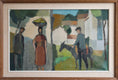 Load image into Gallery viewer, Mid Century Vintage Art Room Original Oil Painting from Sweden 1958