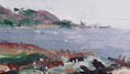 Load image into Gallery viewer, Vintage Art Room Original Coastal Oil Painting from Sweden