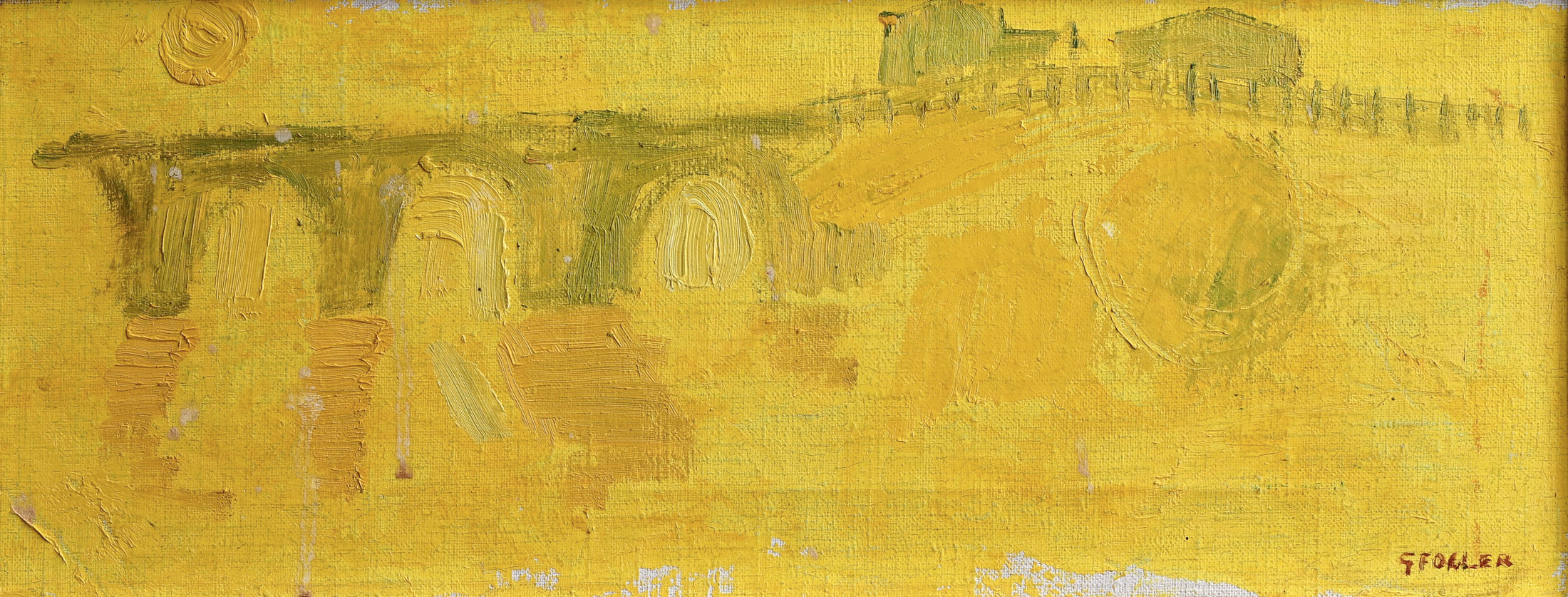 Mid Century  Vintage Oil Painting by G Fogler From Sweden