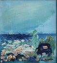 Load image into Gallery viewer, Vintage Mid Century Coastal Oil Painting From Sweden by L Herder