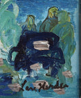 Load image into Gallery viewer, Vintage Mid Century Coastal Oil Painting From Sweden by L Herder