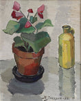 Load image into Gallery viewer, Swedish Vintage Art Original Floral Oil Painting