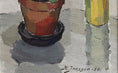 Load image into Gallery viewer, Swedish Vintage Art Original Floral Oil Painting