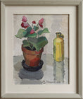 Load image into Gallery viewer, Swedish Vintage Art Original Floral Oil Painting