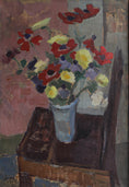 Load image into Gallery viewer, Original Mid Century Still Life Oil Painting From Sweden 1951