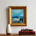 Load image into Gallery viewer, Vintage Mid Century Coastal Oil Painting From Sweden by L Herder