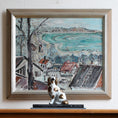 Load image into Gallery viewer, Mid Century Original Coastal Oil Painting From Sweden 1955