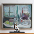 Load image into Gallery viewer, Swedish Vintage Art Kitchen Interior Oil Painting