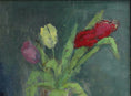 Load image into Gallery viewer, Mid Century Original Still Life Oil Painting of Tulips From Sweden