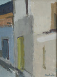Load image into Gallery viewer, Mid Century Vintage Art Cityscape Oil Painting from Sweden
