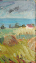 Load image into Gallery viewer, Mid Century Vintage Coastal Oil Painting from Sweden