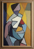 Load image into Gallery viewer, Vintage Mid Century Figurative Oil Painting From Sweden
