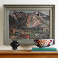 Load image into Gallery viewer, Vintage Original Coastal Oil Painting of Lofoten From Sweden