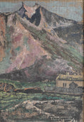 Load image into Gallery viewer, Vintage Original Coastal Oil Painting of Lofoten From Sweden