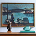 Load image into Gallery viewer, Vintage Mid Century Original Coastal Painting from Sweden