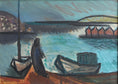 Load image into Gallery viewer, Vintage Mid Century Original Coastal Painting from Sweden