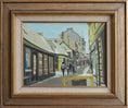 Load image into Gallery viewer, Original Vintage Mid Century Street Scene Oil Painting from Sweden