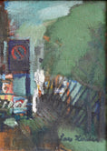 Load image into Gallery viewer, Vintage Art Mid Century Cityscape Oil Painting from Sweden