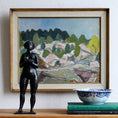 Load image into Gallery viewer, Vintage Art Original Mid Century Landscape Oil Painting from Sweden