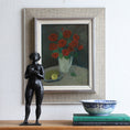 Load image into Gallery viewer, Original Red Roses Still Life Oil Painting Vintage Mid Century from Sweden