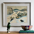 Load image into Gallery viewer, Vintage Art Original Winterscape Painting from Sweden