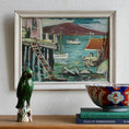 Load image into Gallery viewer, Vintage Mid Century Original Oil Painting from Sweden