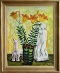 Load image into Gallery viewer, RESERVED GR Vintage Mid Century Original Still Life Oil Painting from Sweden