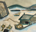 Load image into Gallery viewer, Vintage Art Original Winterscape Painting from Sweden
