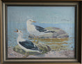 Load image into Gallery viewer, Vintage Original Oil Painting of Seagulls from Sweden