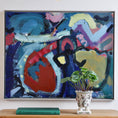 Load image into Gallery viewer, Large Original Vintage Abstract Oil Painting from Sweden