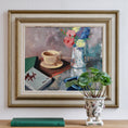 Load image into Gallery viewer, Vintage Art Mid Century Original Still Life Oil Painting by U Karlsson