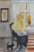 Load image into Gallery viewer, Vintage Original Interior Oil Painting from Sweden