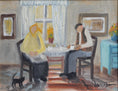 Load image into Gallery viewer, Vintage Original Interior Oil Painting from Sweden